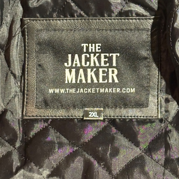 Men's Hooded Leather Jacket | The Jacket Maker | Bravado | XXL - Picture 8 of 12